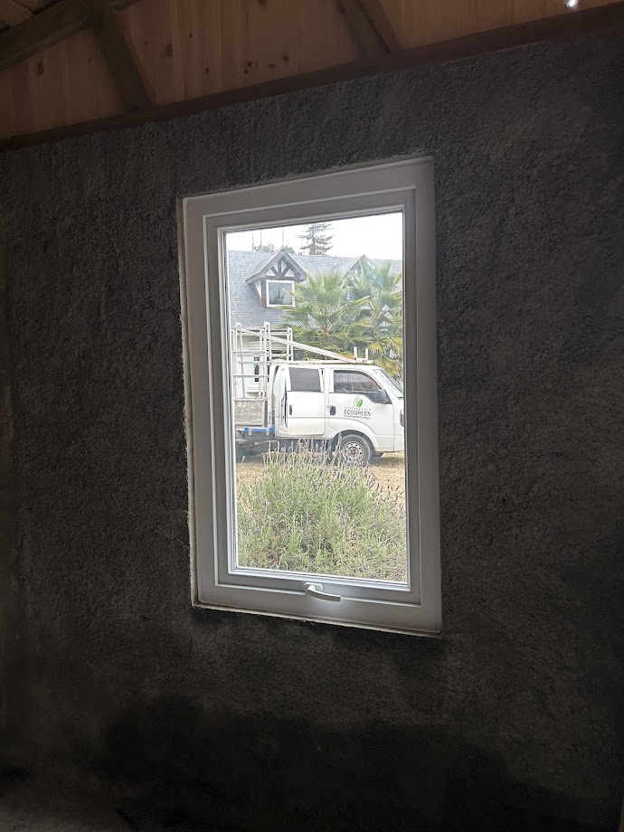 Ventana proyectante con vista exterior